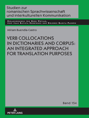 cover image of Verb Collocations in Dictionaries and Corpus